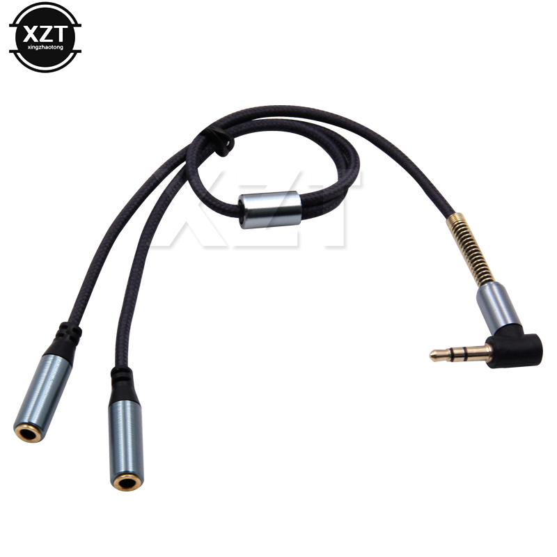 Cable Extension 3.5 - 3.5mm 1 To 2 Audio Aux