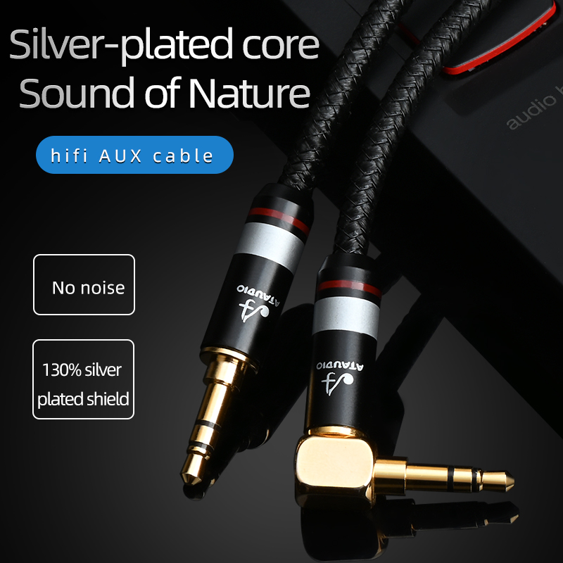 Cable Extension 3.5 - HIFI 3.5 AUX cable silver-plated AUX
