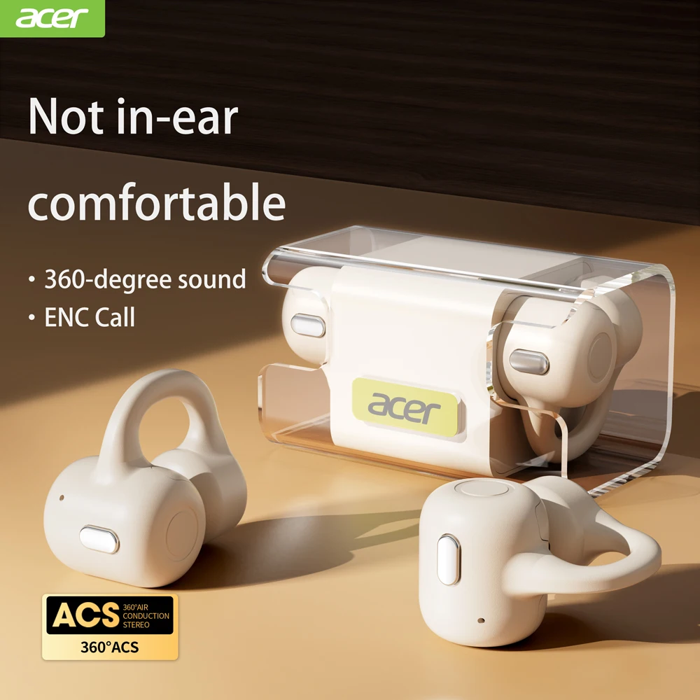 Bluetooth Headset On Ear - Acer OHR301 TWS Earbuds Bluetooth 5.3