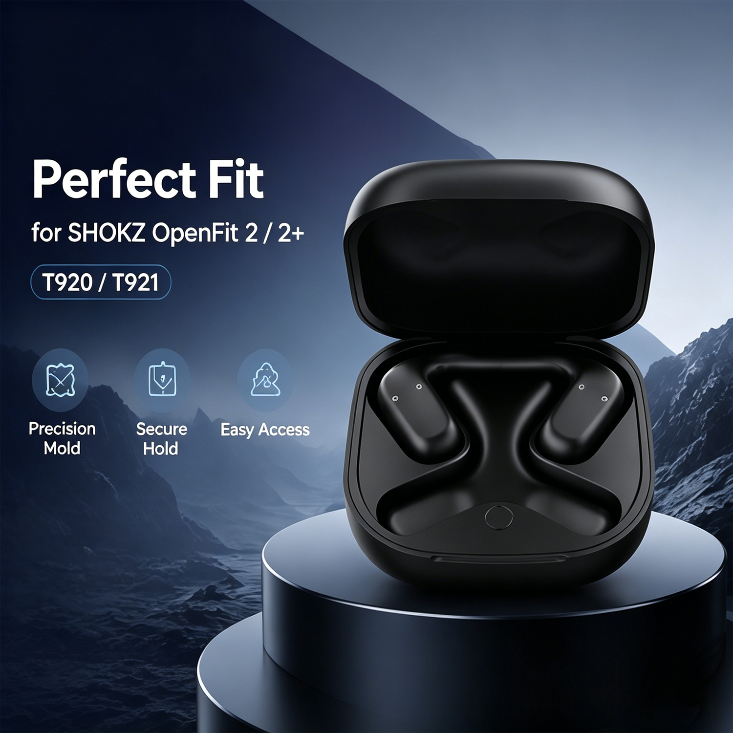 Earbuds Charging Case - Replacement Charging Case For SHOKZ OpenFit