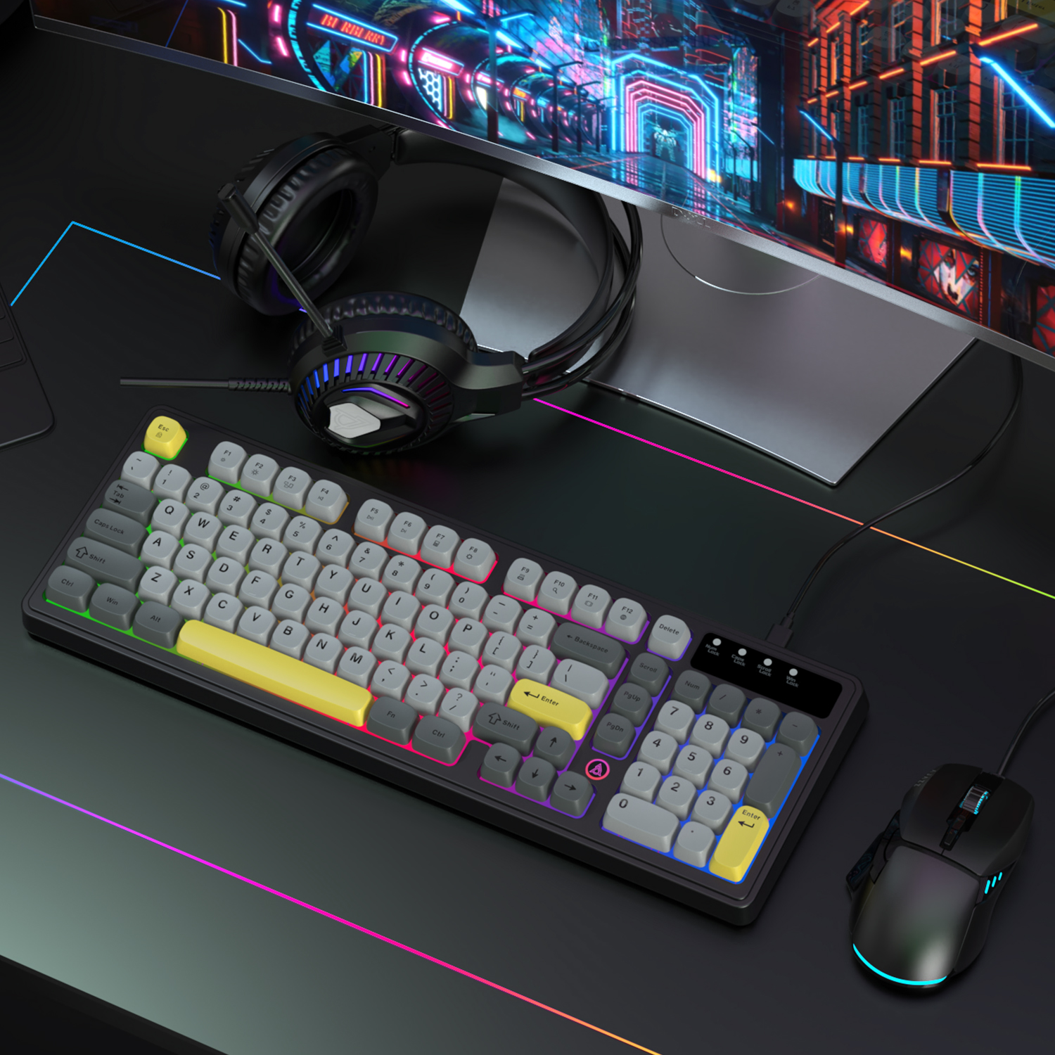 AJAZZ AT120 Bundle: Gaming Key - Gaming Headset Rgb avis et prix