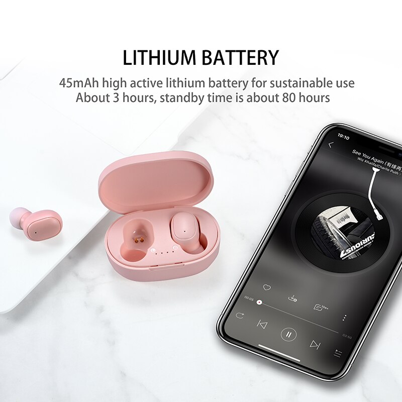 A6S TWS Earphones Wireless Blu - Wireless Earbuds Tws avis et prix