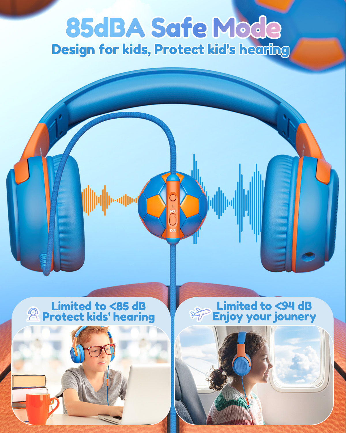 1/2/3Pcs AWATRUE AT2 Kids Head - Bluetooth Headset On Ear avis et prix