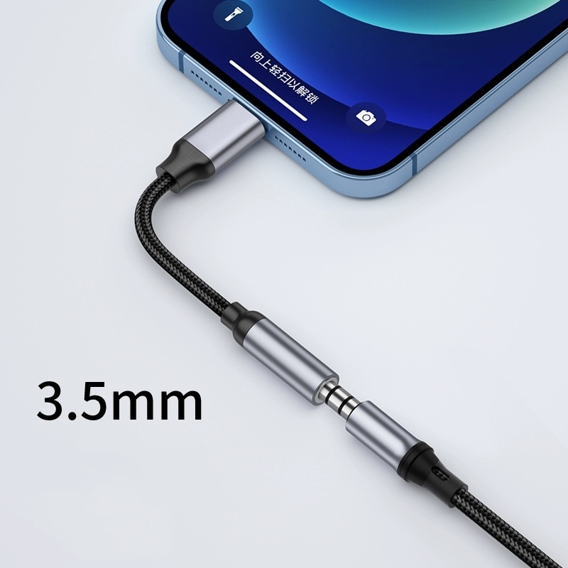 8 Pin to 3.5mm Jack AUX Cable  - Earphone Splitter Jack avis et prix