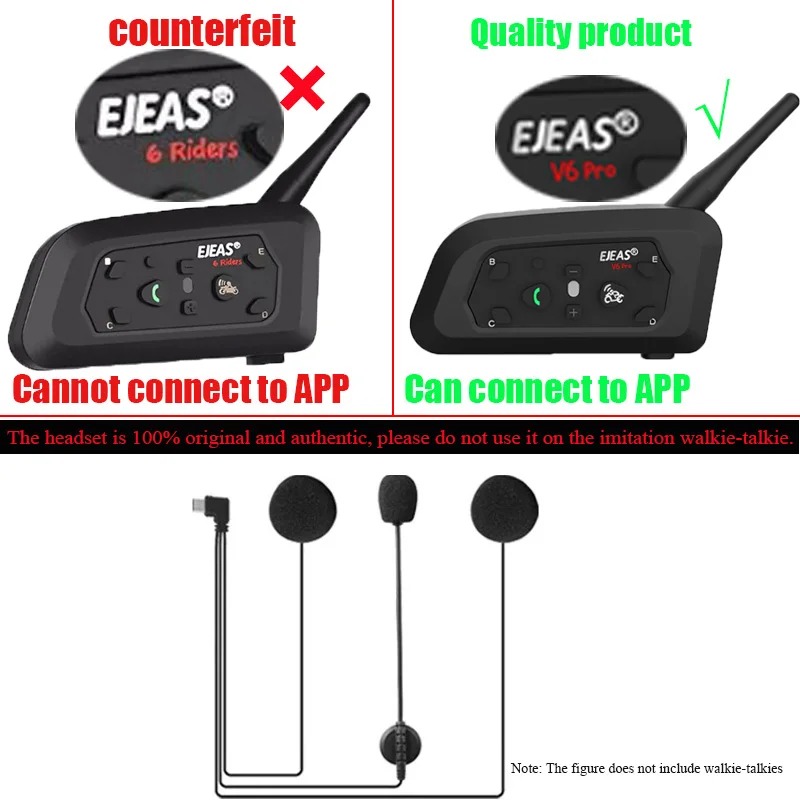 EJEAS V6 PRO+ Motorcycle Helme - Usb C Earphone avis et prix