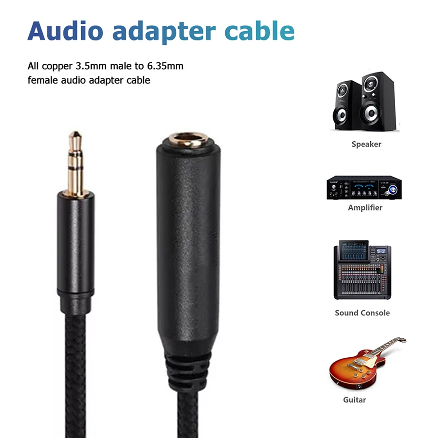 1/8 inch 3.5mm to 1/4 inch 6.3 - Cable Extension 3.5 avis et prix
