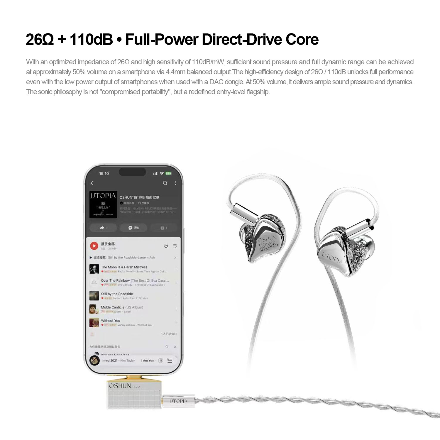 EarAcoustic Oshun Utopia LTD D - Audiophile Headphone Wired avis et prix