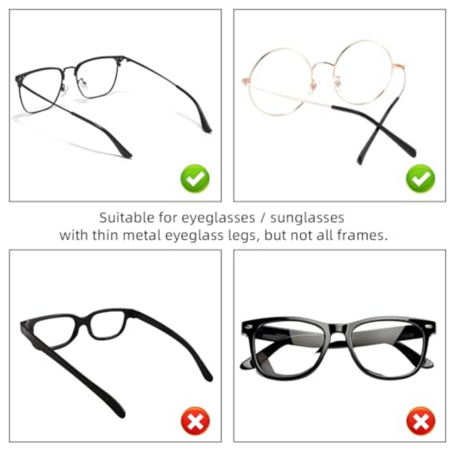 8 Pairs Eyeglass End Tips Ear  - Silicone Ear Tip Replacement avis et prix