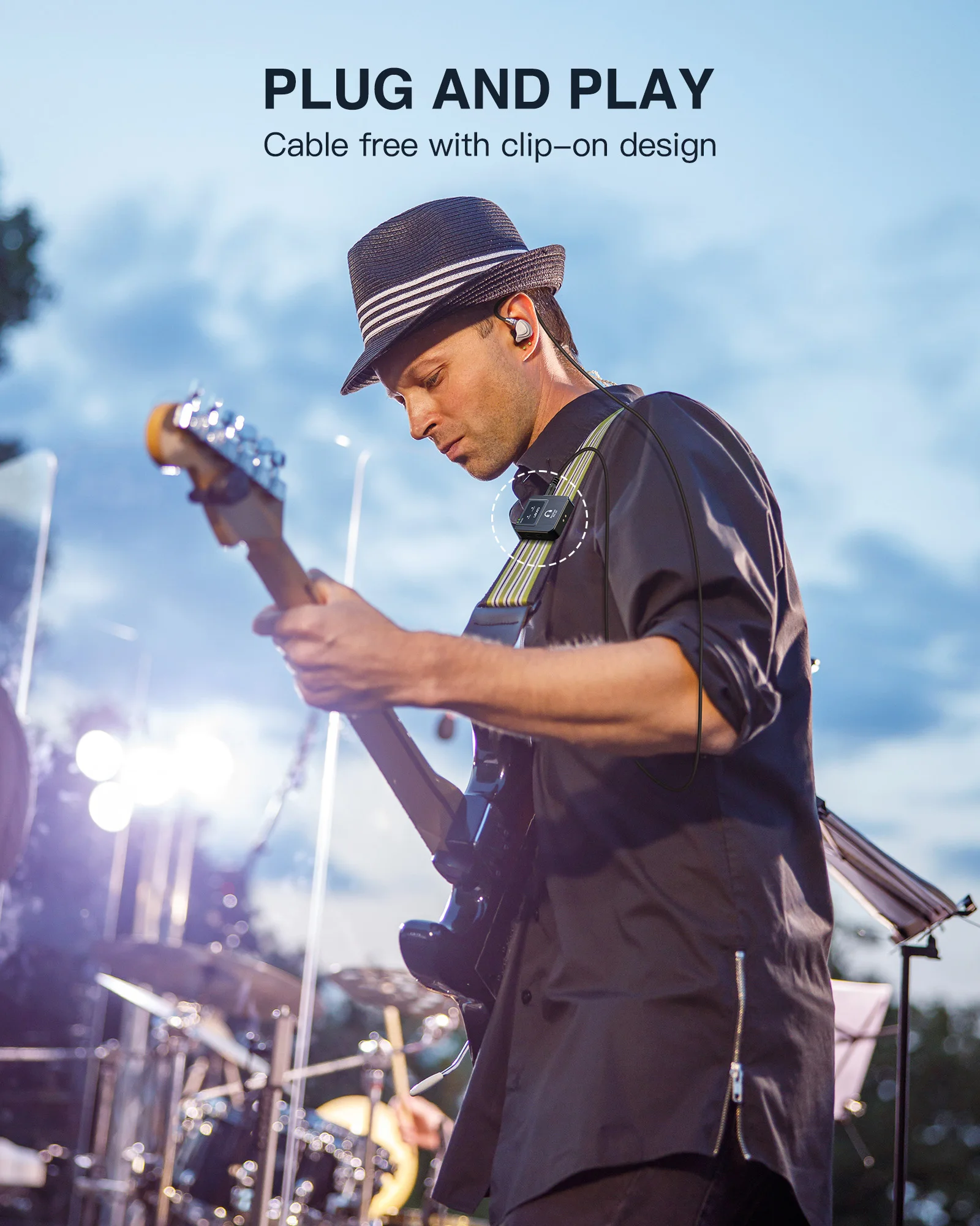 Lekato Wireless In-Ear Monitor - In Ear Monitor Iem avis et prix