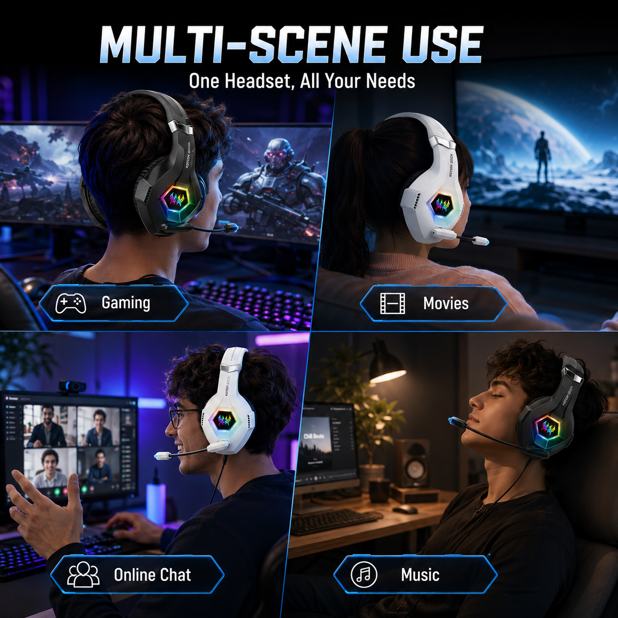 GS450 Wired Gaming Headset RGB - Gaming Headset Rgb avis et prix
