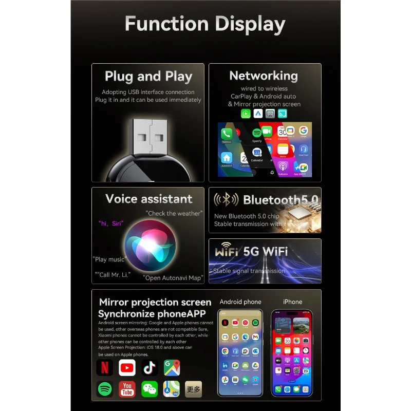 clearance price 3 In 1 Mirror  - Bluetooth Adapter Receiver avis et prix