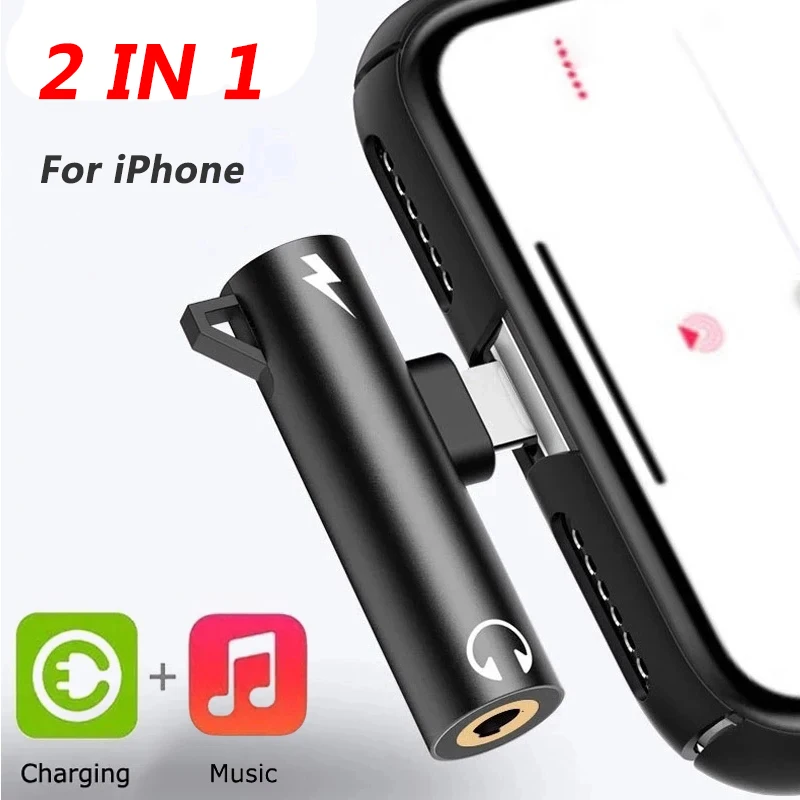 2 In1 Adapter Splitter For iPh - Earphone Splitter Jack avis et prix