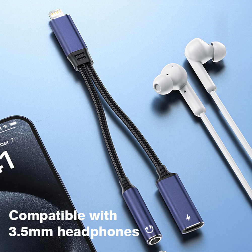 2-in-1 Charging & Audio Adapte - Earphone Splitter Jack avis et prix