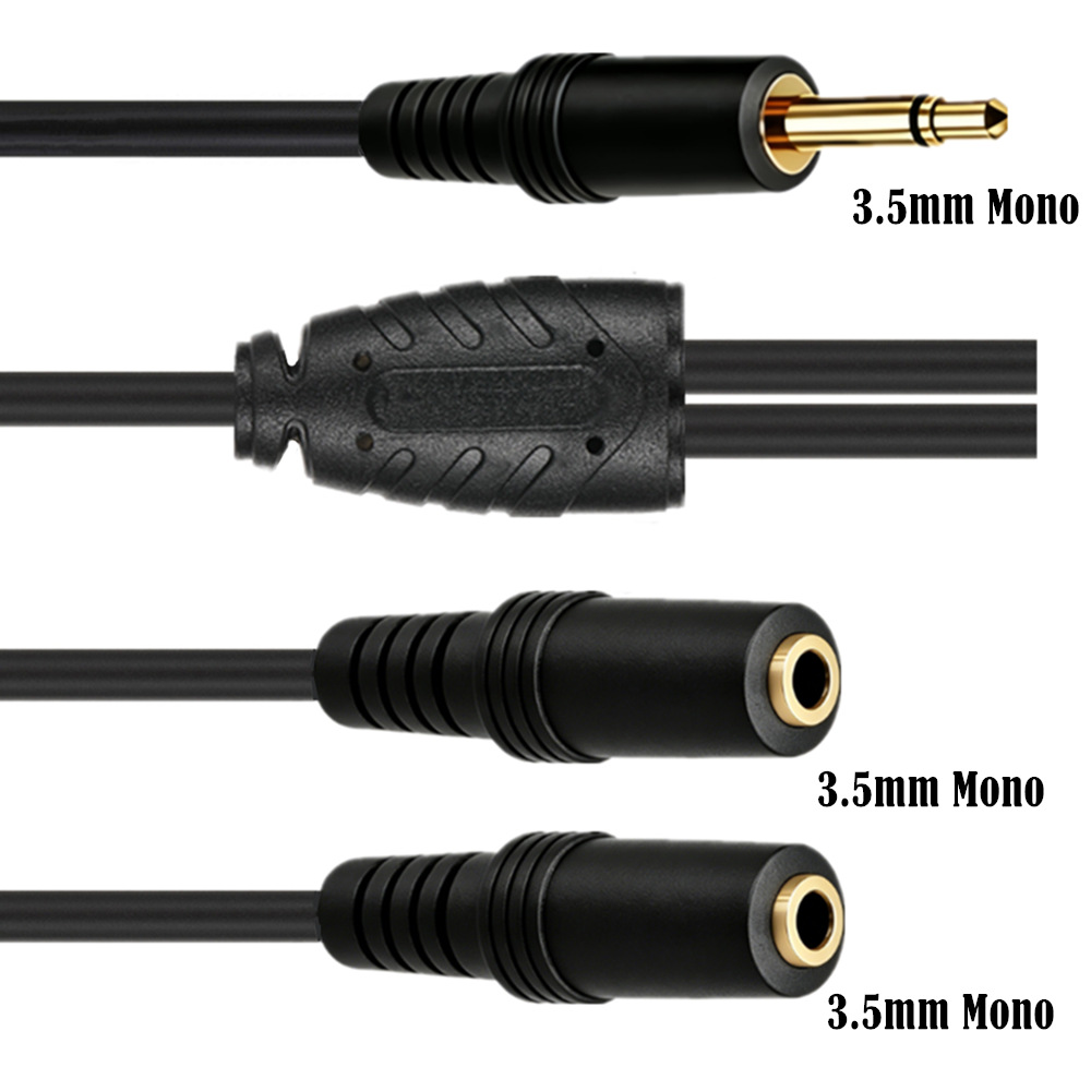 3.5mm TS Mono Male To Dual 3.5 - Cable Extension 3.5 avis et prix