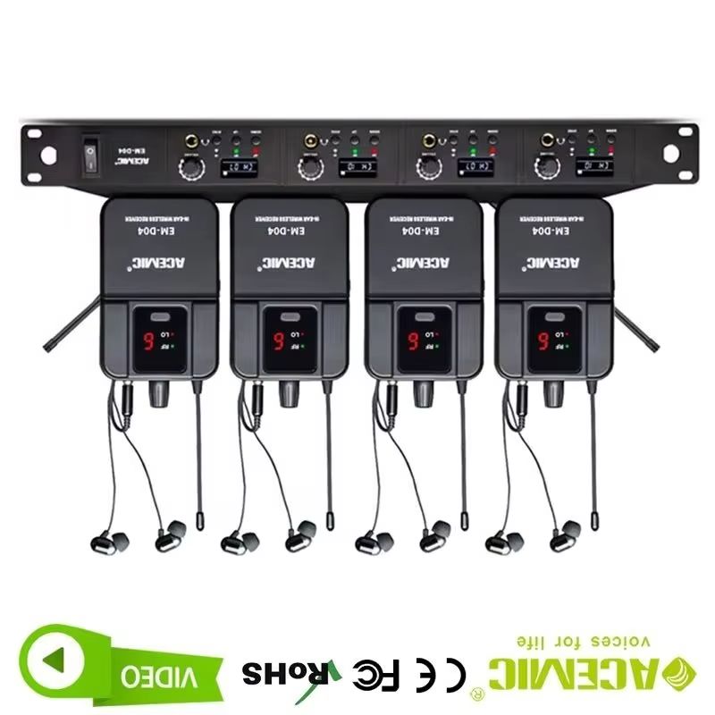 4 Channel Wireless In-Ear Moni - In Ear Monitor Iem avis et prix