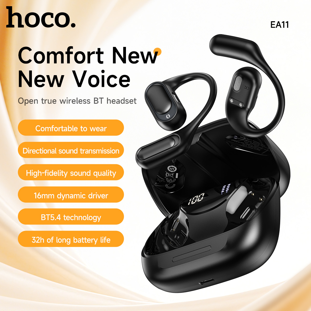 HOCO Open-Ear Wireless Bluetoo - Sports Earphone Hook avis et prix