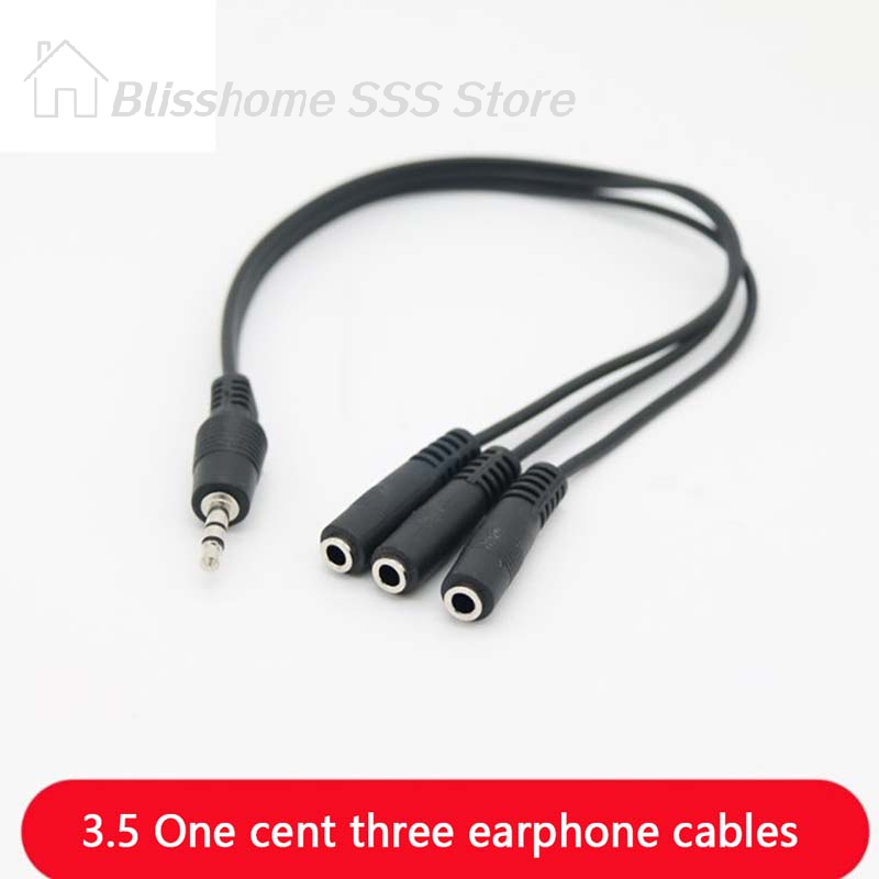 【S】3.5mm 3 Way Port Aux Multi  - Earphone Splitter Jack avis et prix