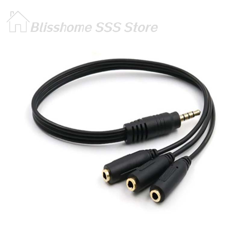 【S】3.5mm 3 Way Port Aux Multi  - Earphone Splitter Jack avis et prix