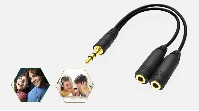 Headphone Splitter, 3.5mm Exte - Cable Extension 3.5 avis et prix