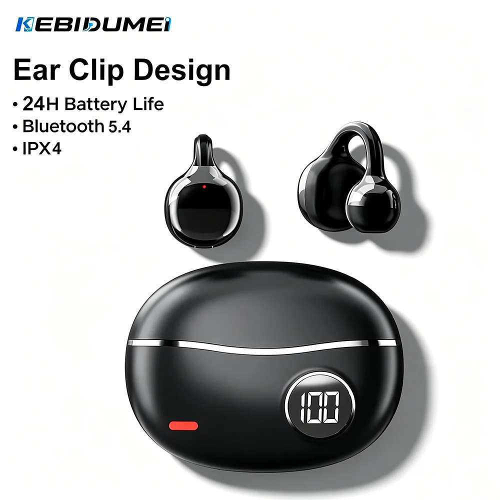 KEBIDUMEI Ear Clip Headphones  - Bluetooth Headset On Ear avis et prix