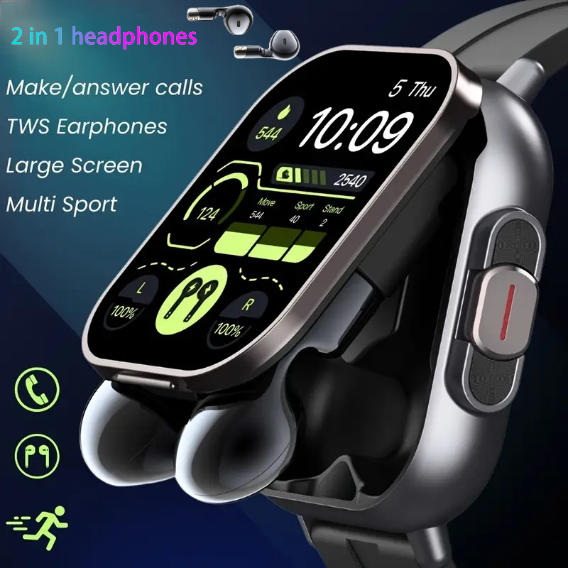 New TWS 2 in 1 Smart Watch wit - Earbuds Charging Case avis et prix
