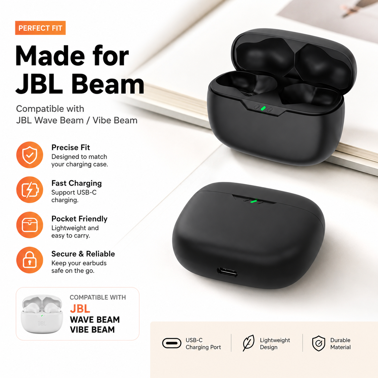 Charging Case For JBL Wave Bea - Earbuds Charging Case avis et prix